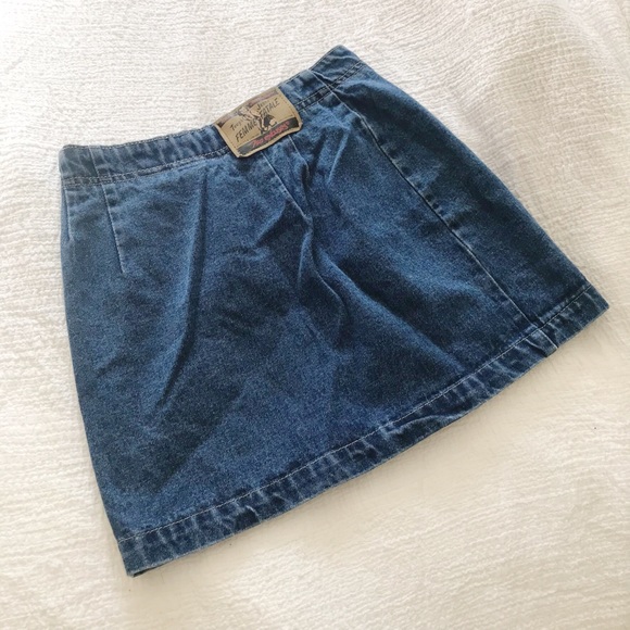 Vintage | 90’s High Waist Button Mini Skirt S XS - Picture 3 of 4